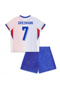 Frankrike Antoine Griezmann #7 Babyklær Borte Fotballdrakt til barn EM 2024 Korte ermer (+ Korte bukser)